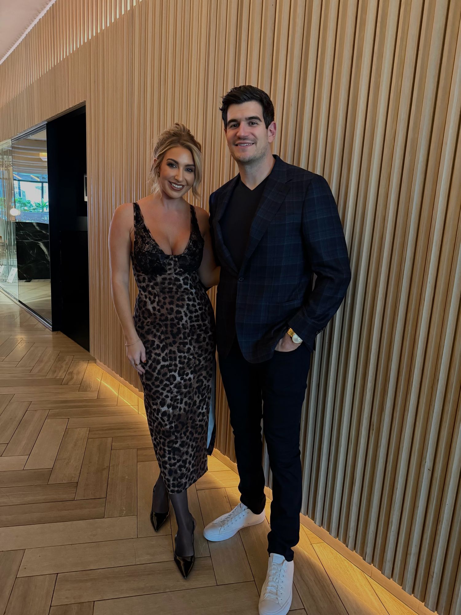 Alicia and Jason dressed up together in October 2025